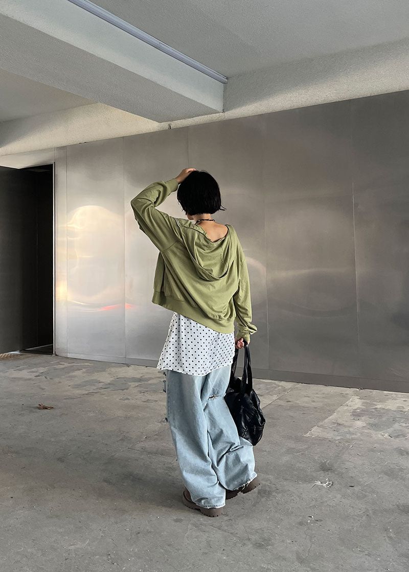 DAMAGE VINTAGE DENIM PANTS
