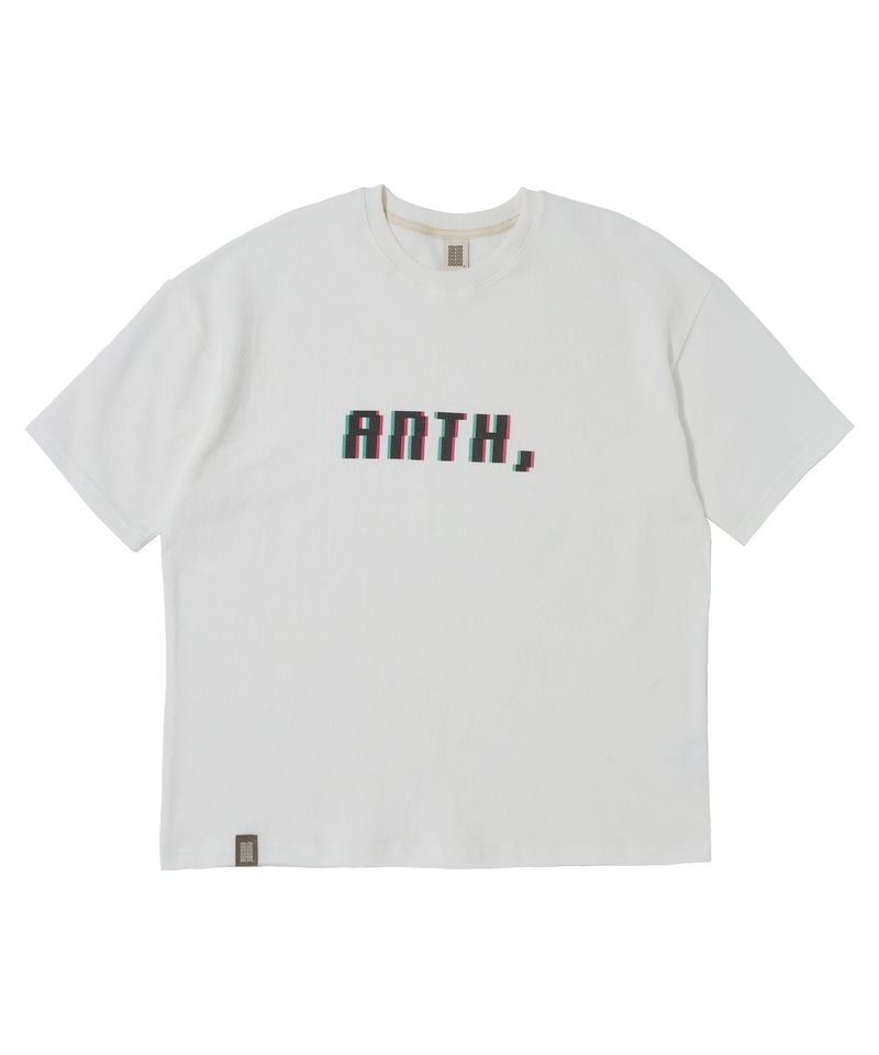 PIXEL PIN-KNIT 1/2 BOX TEE (Off-White)