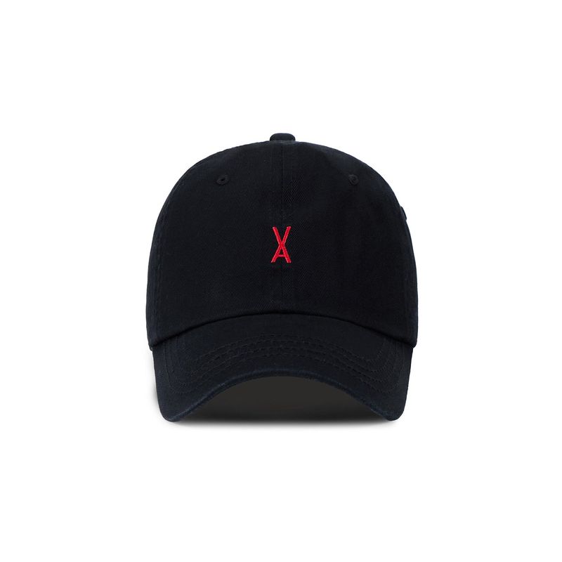 Varzar Logo Over Fit Chino Ball Cap Black
