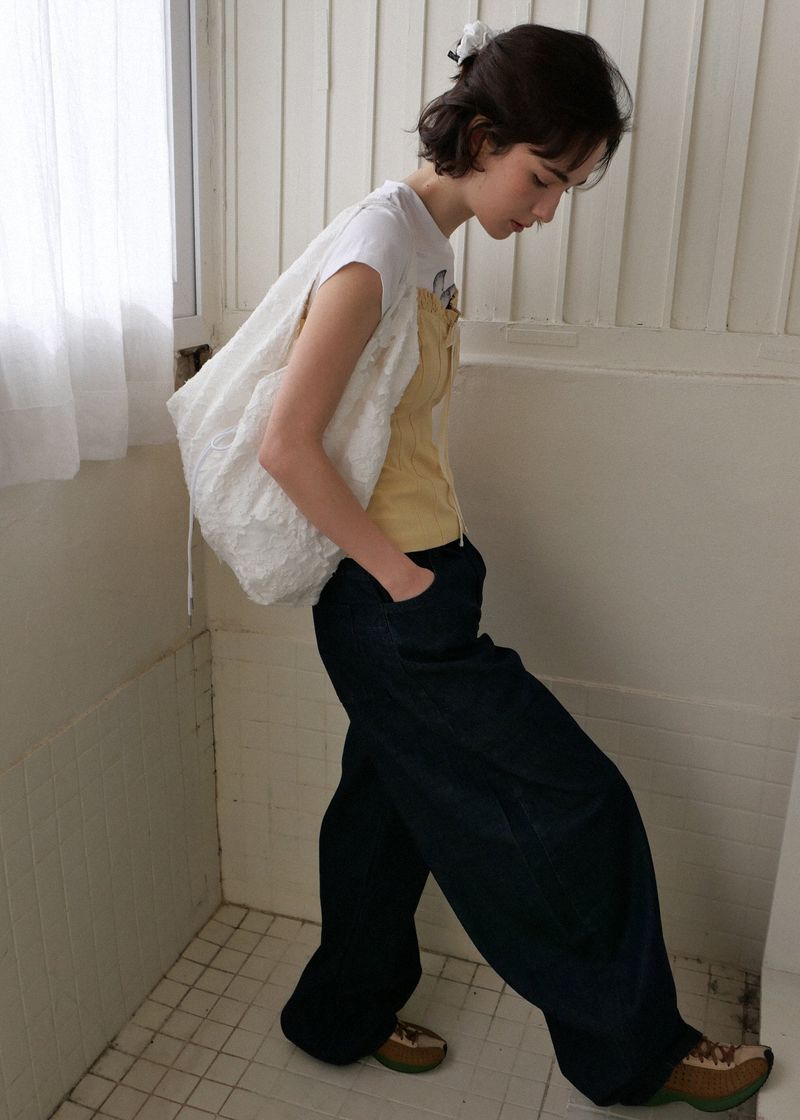 Jeanne Garden Shoulder Bag_White
