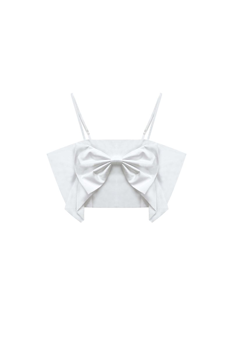 ARI RIBBON BUSTIER / WHITE