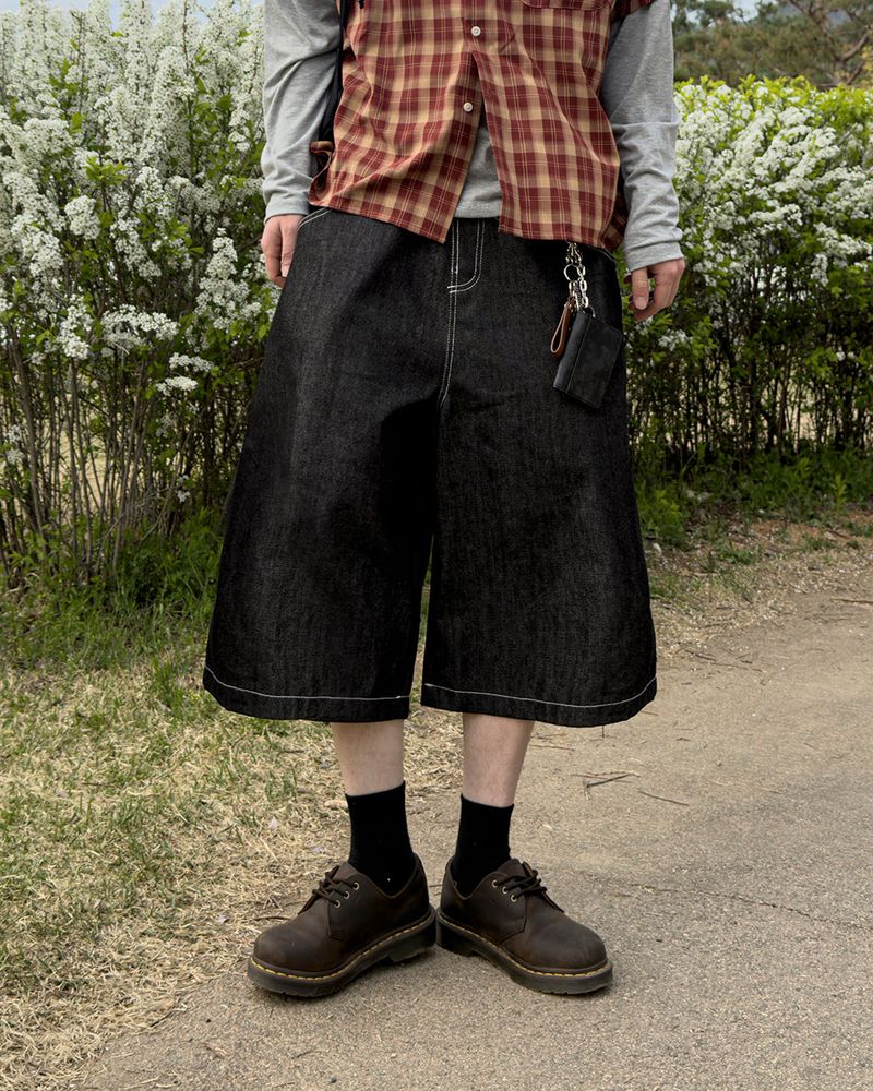 Stel Patch Bermuda Denim Pants