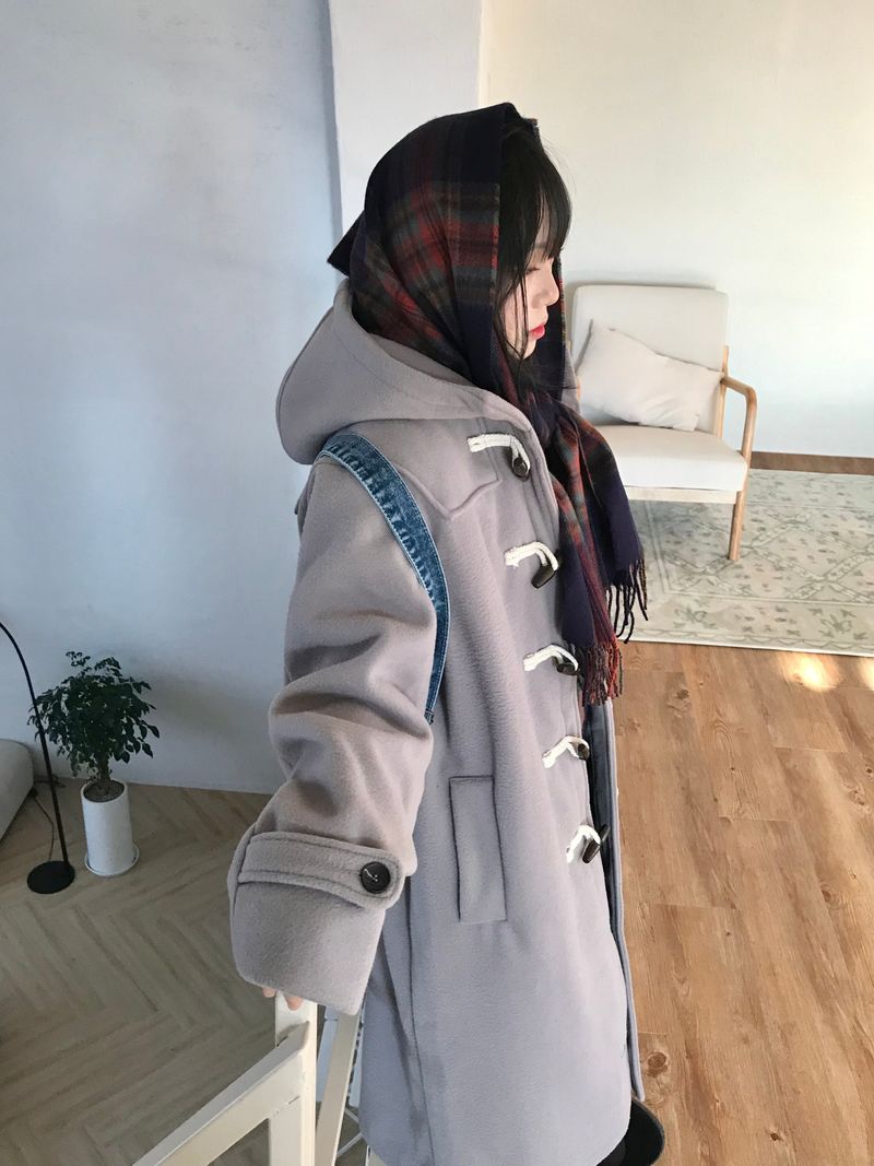 Flat Tartan check muffler 