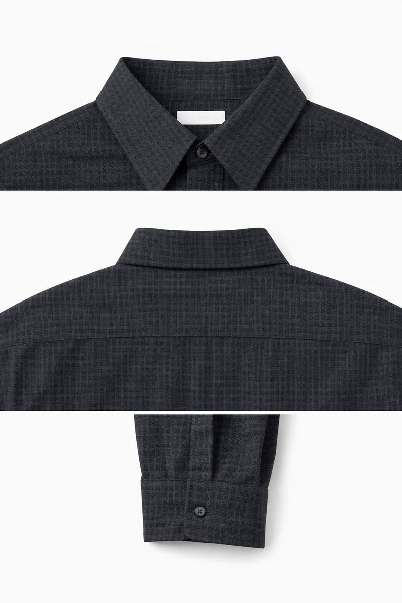 Mini Check Oversized Shirt (S, M, L / 3colors)
