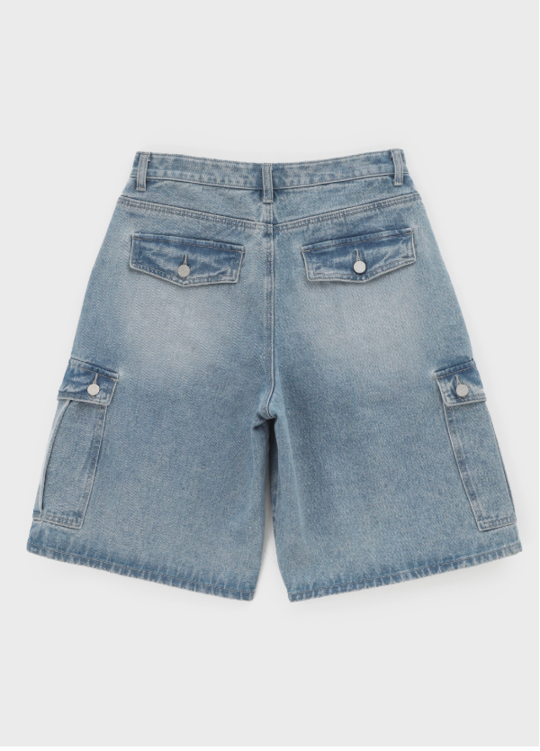 [MADE] Current Cargo Bermuda Denim Pants