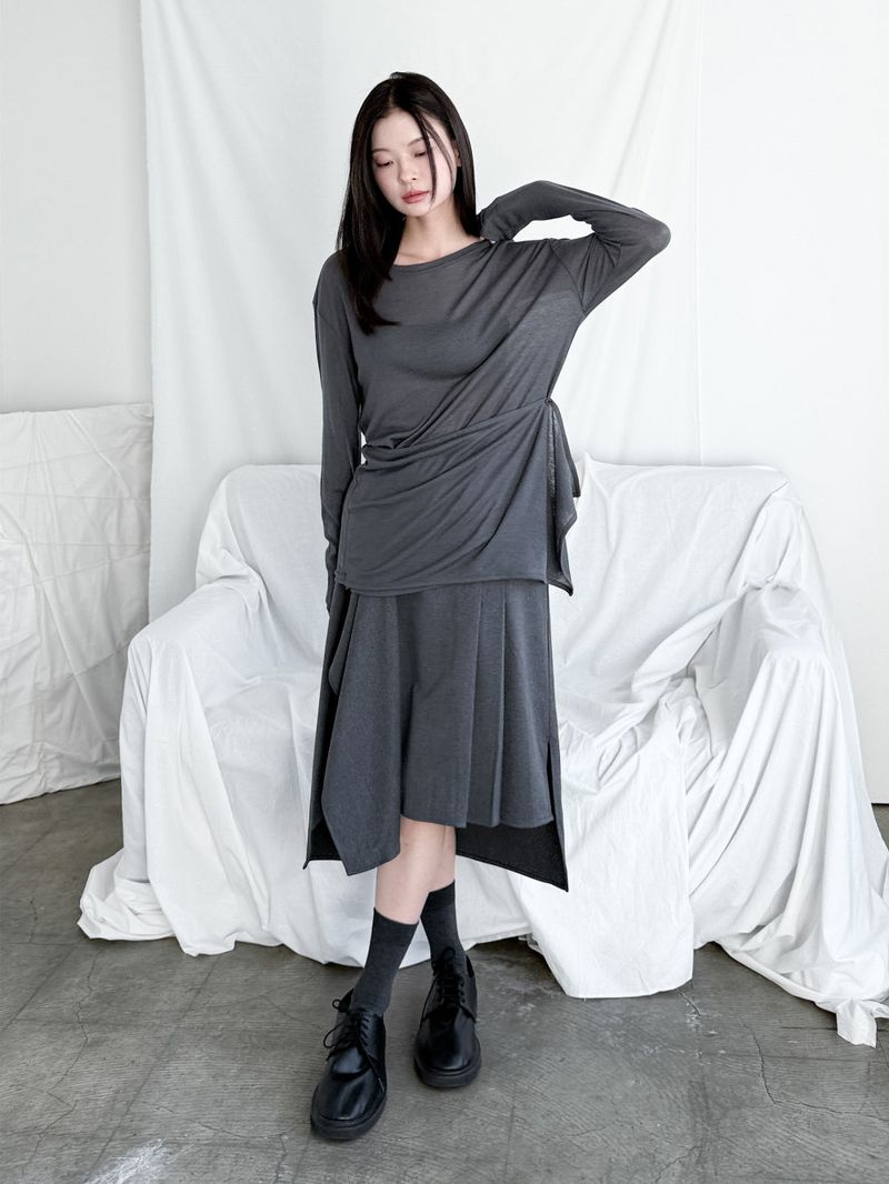 BIG POCKET WRAP SKIRT