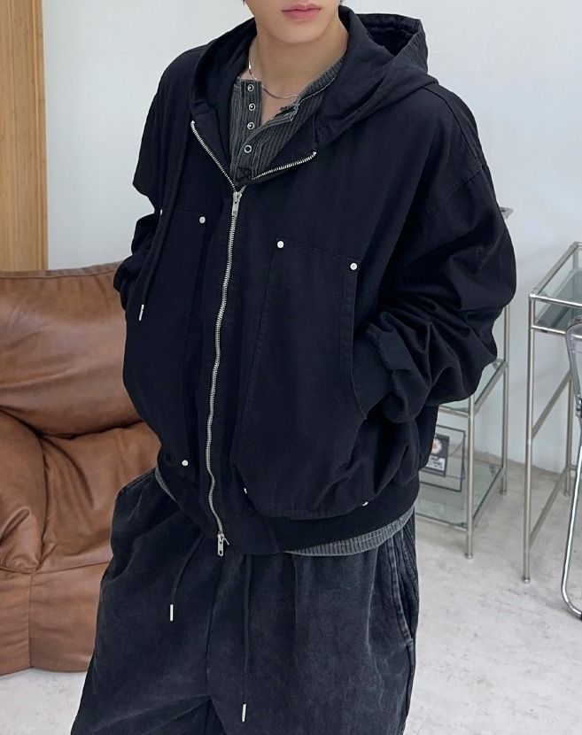 Edo Rivet Pocket Hooded Jacket