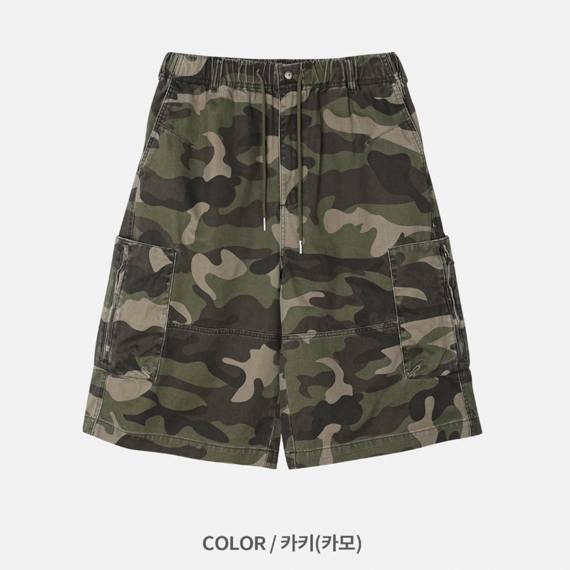 zipper bermuda cargo pants