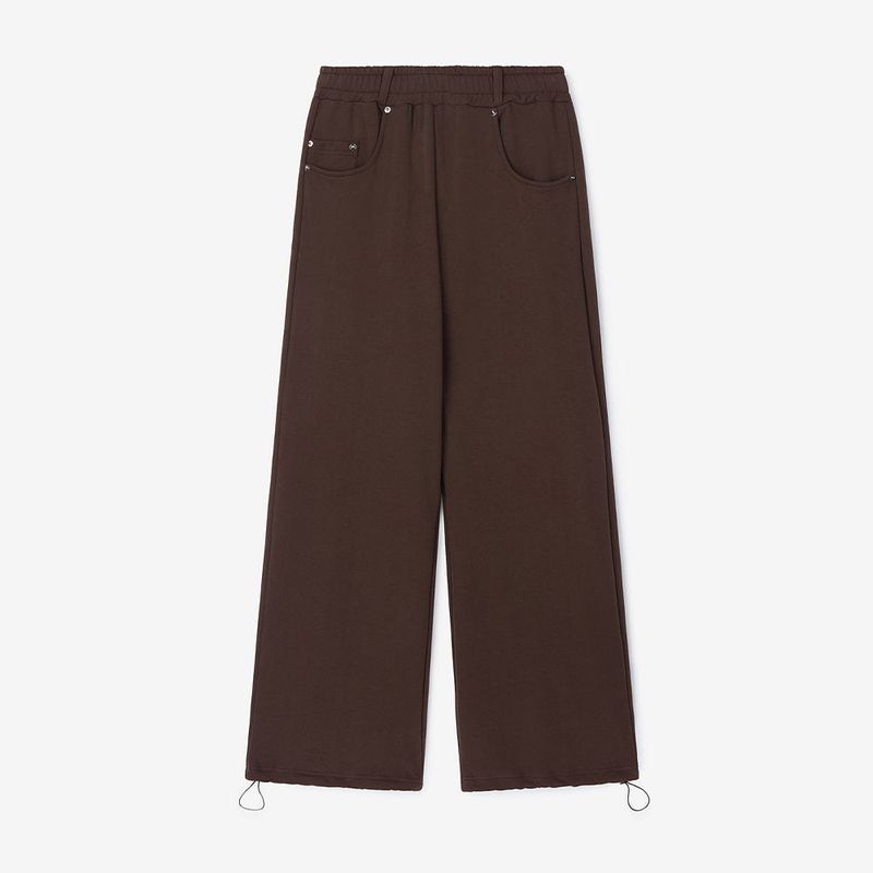 Jean Pocket Wide Pants Brown