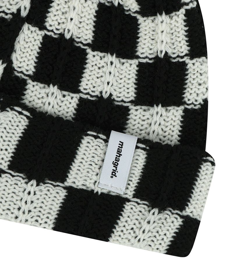 CHECKERBOARD BEANIE