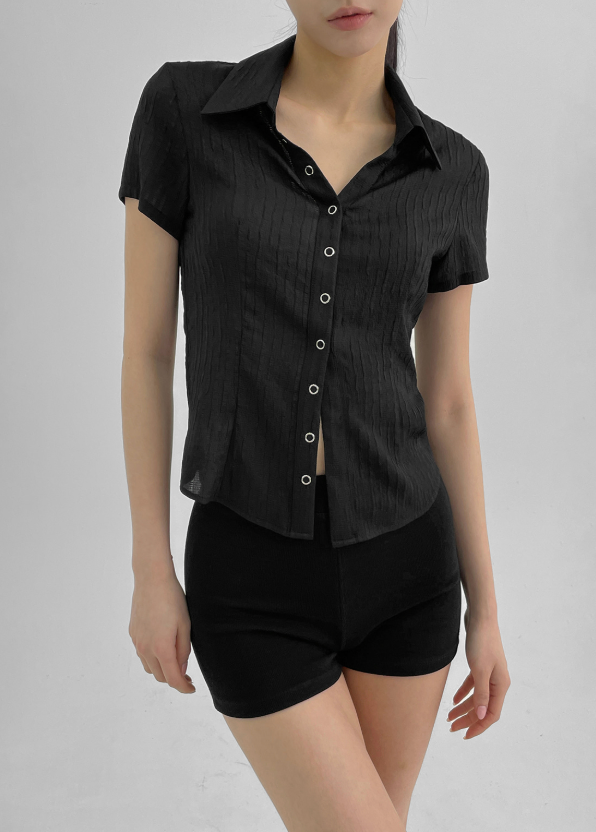 [MADE] Elsop Burton Pleats Blouse (Short-Sleeved ver.)