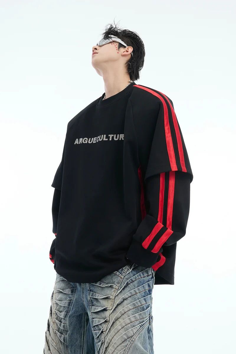 Argue Cultureの「Colorblock Layered Crewneck Sweatshirt（Tops）」