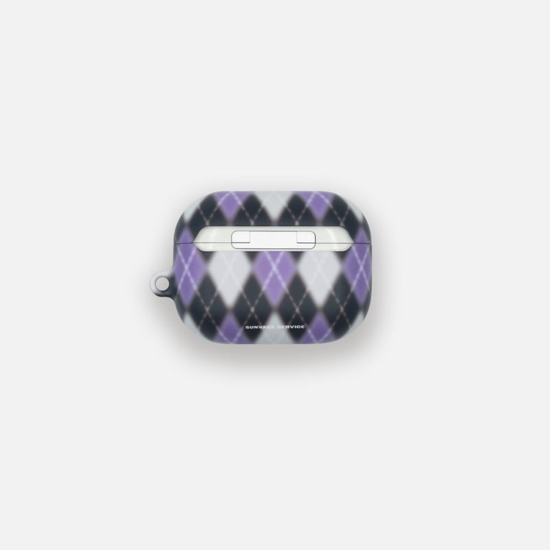 ARGYLE BLUR CASE_PURPLE (airpods)