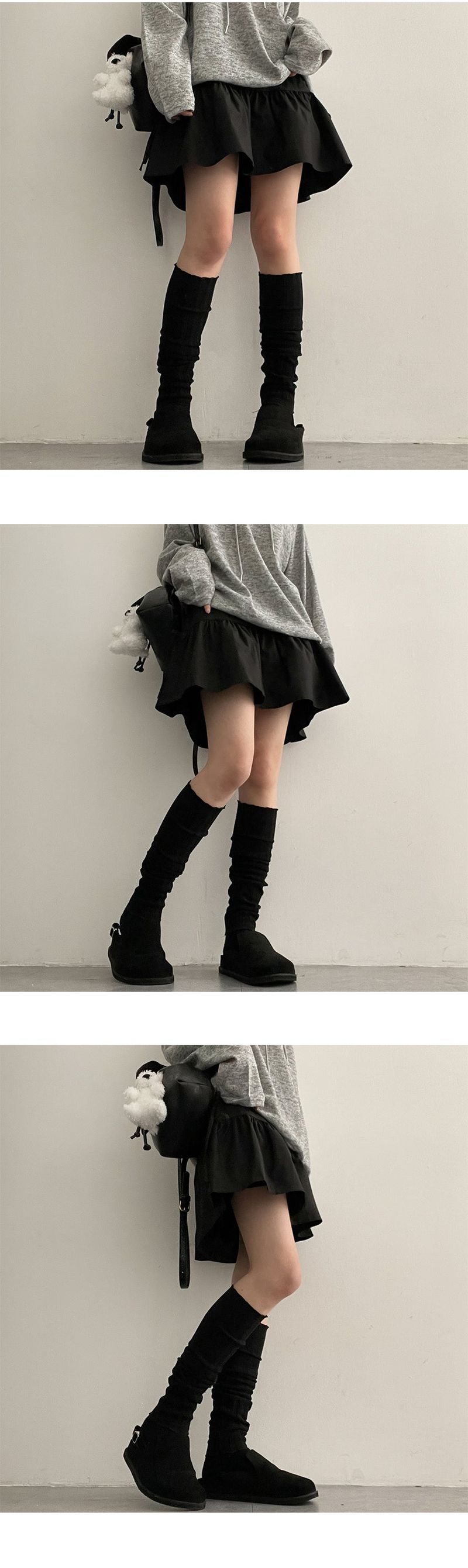lintel ribbon flared mini skirt