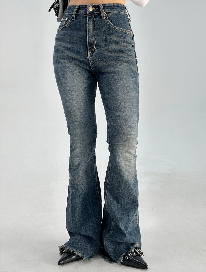 FIT GUARANTEE💙 HIGH MODERN BOOTCUT💙🖤 - 2 COLORS