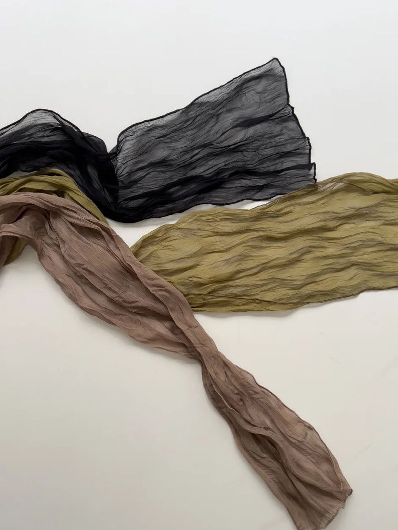Diane Wrinkle Long Scarf
