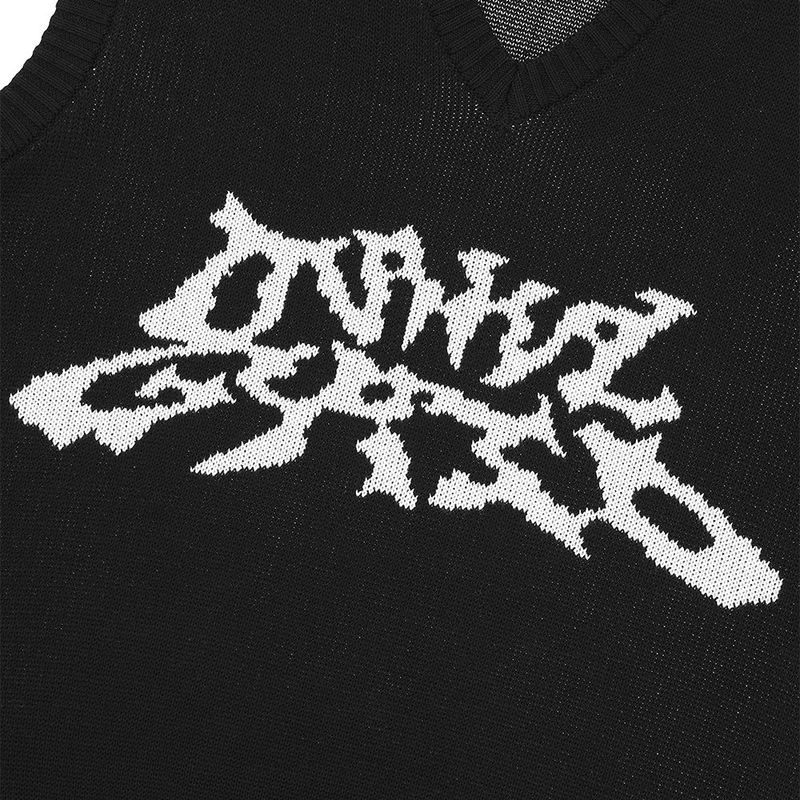 TRIBAL LOGO KNIT VEST