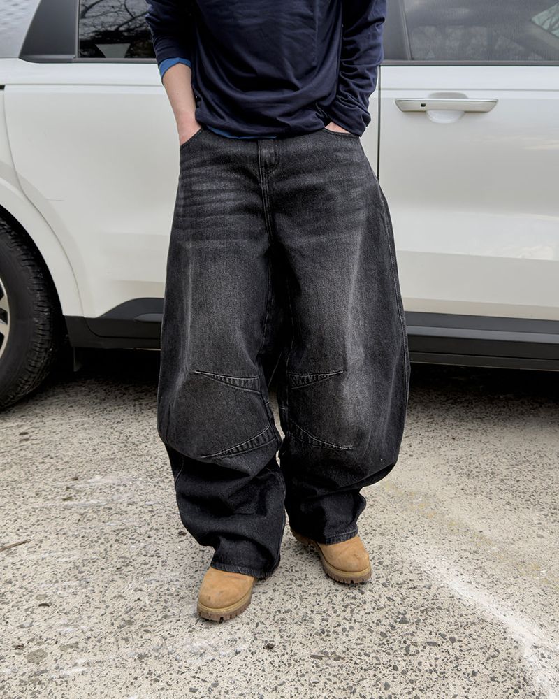 Nova Curved Panel Denim Pants