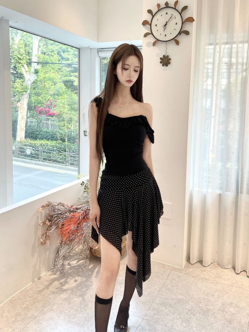 1509. Frill Two-Way Sleeveless (3 Colors)