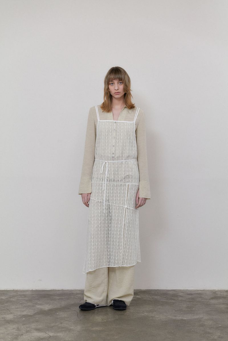 ONHEE（オニ）の「FLOWER LACE LAYERING WRAP DRESS（Dresses）」