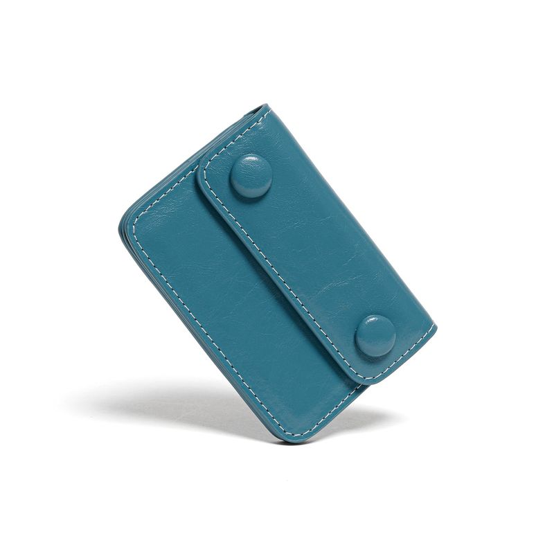 LE MASQUE(ルマスク)の「DOT Accordion Coin & Card Wallets dusty blue(Smartphone Accessories)」