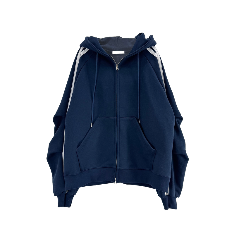 eight track hoodie zip-up 