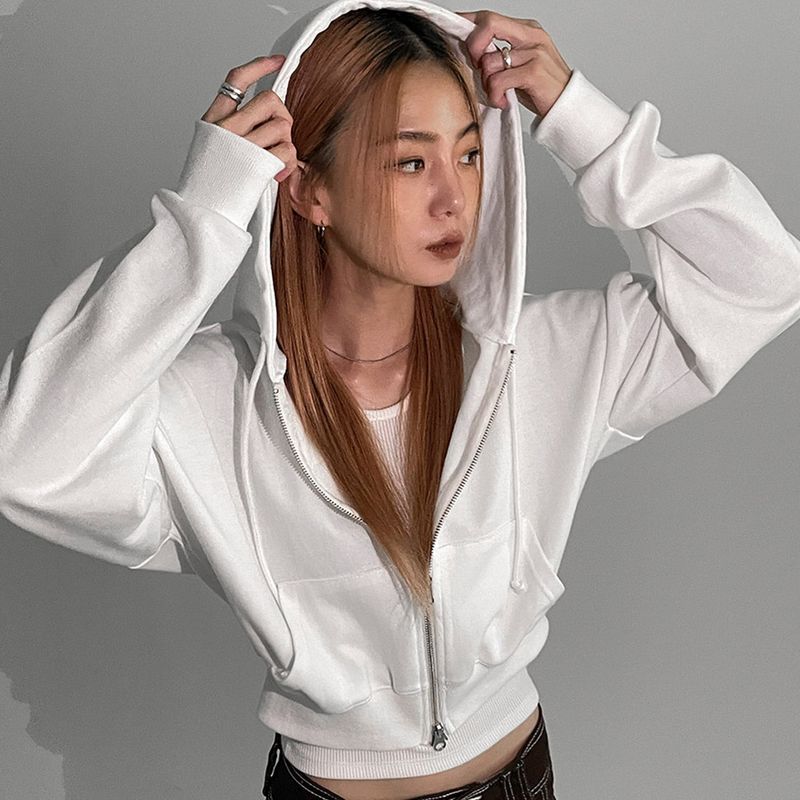 [MADE] Two-Way Zipper Drawstring Hoodie