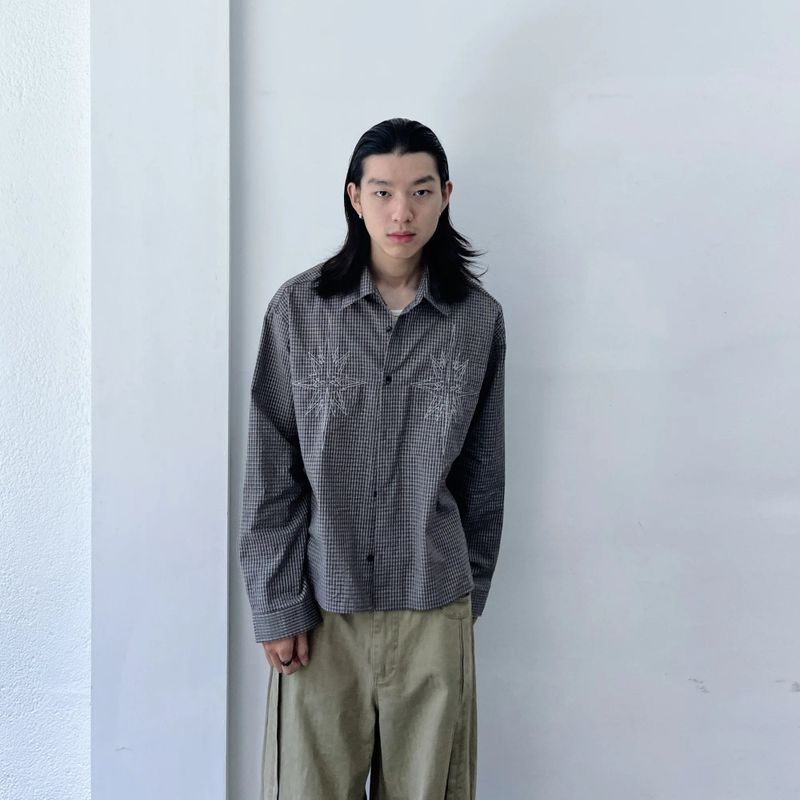 Tarburst Embroidered Check Shirt