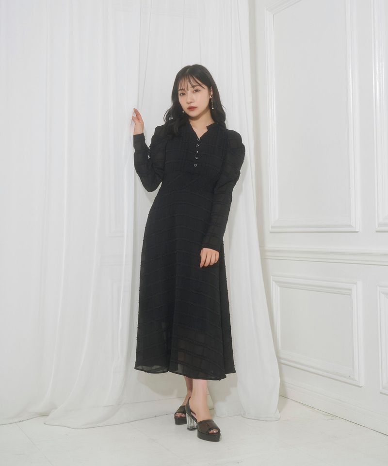 ANDGEEBEE（アンジービー）の「シアーチェックワンピ（Dresses）」