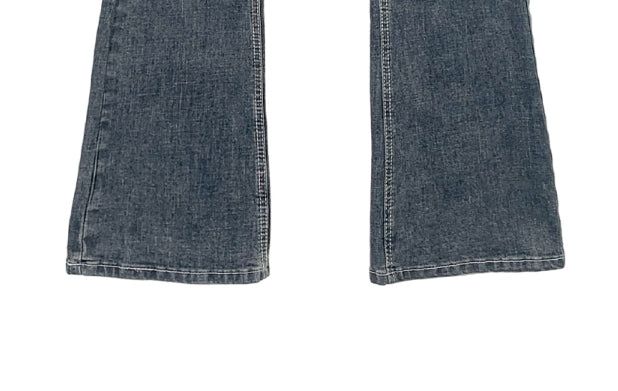 Shingo Stitch Back Pocket Washing Bootcut Denim Pants