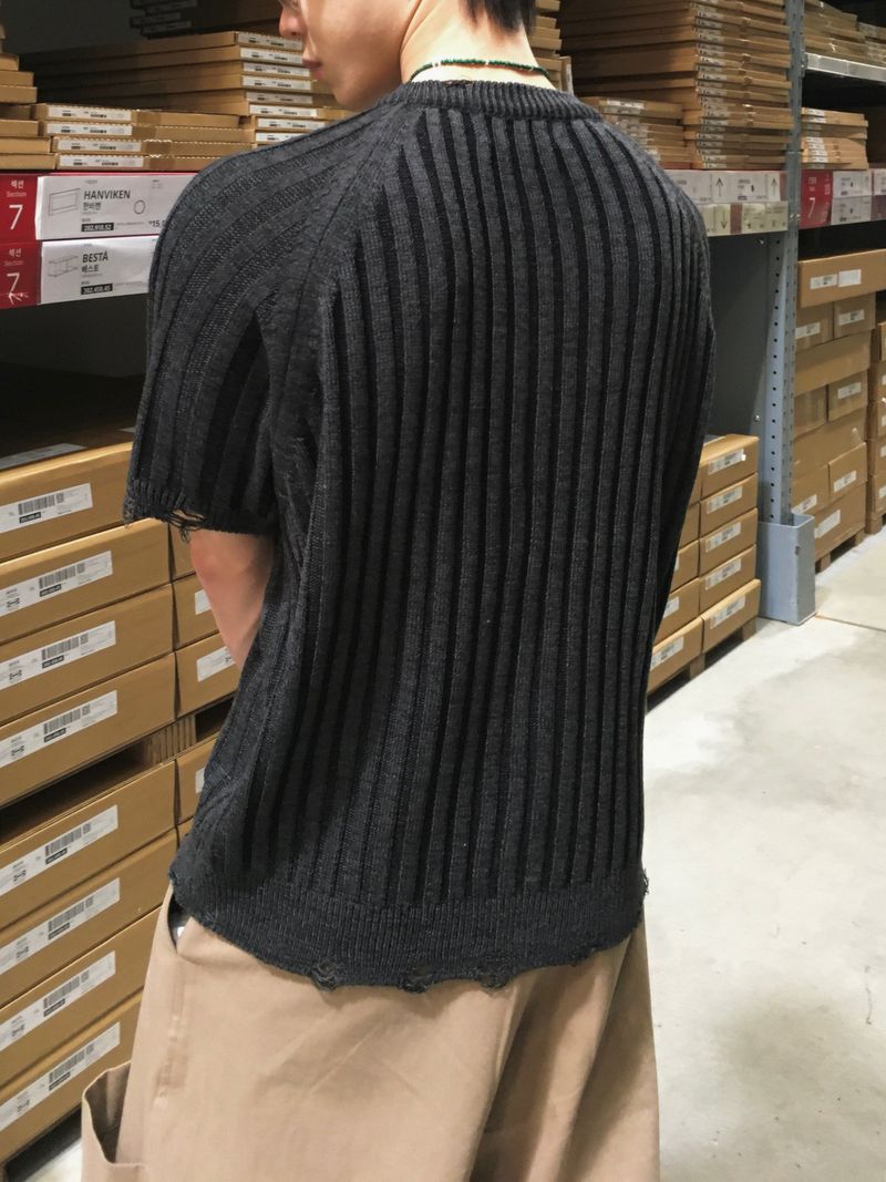 DL Ribbed Half Summer Zip-up 4C
