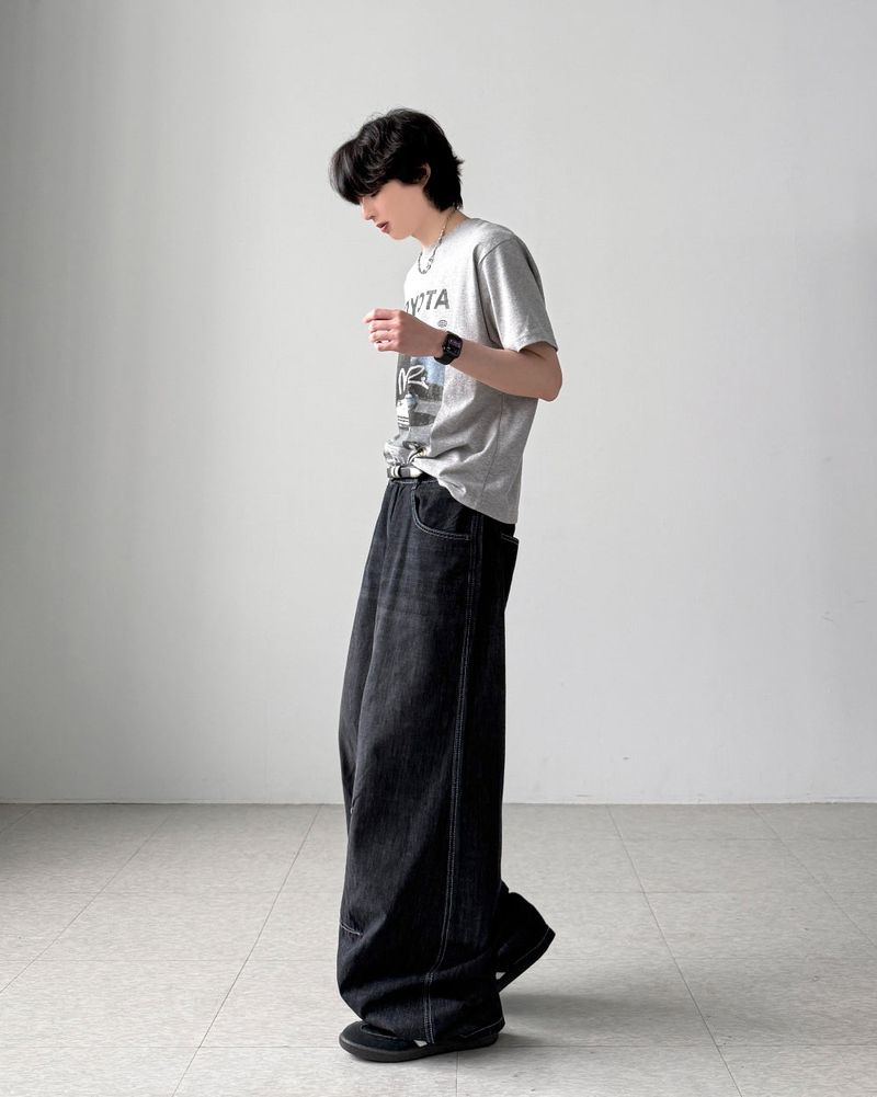 First Linen Balloon Denim