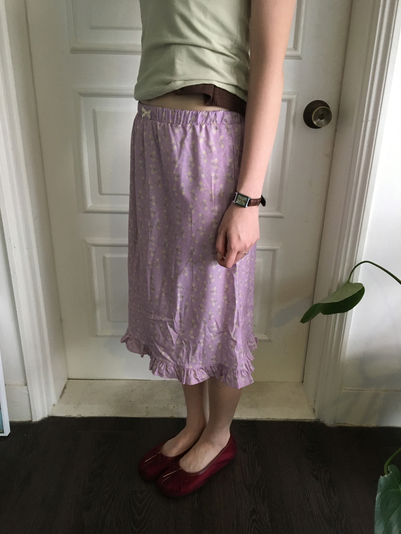 Merry Flower Frill Skirt (2color)