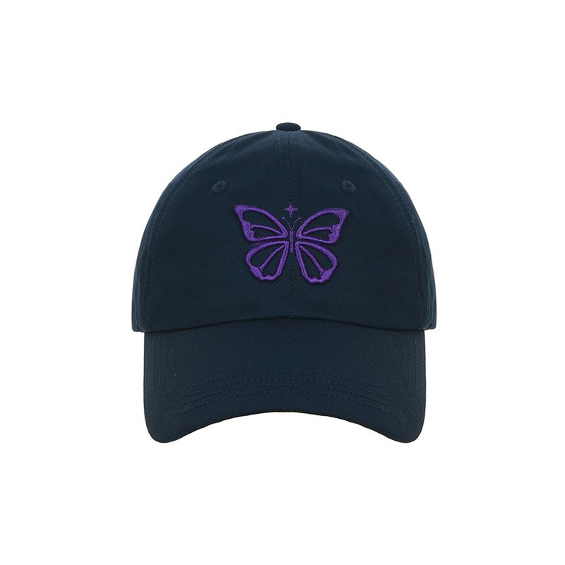 NICK&NICOLE(ニック&ニコール)の「VINTAGE BUTTERFLY BLINK BALL CAP_NAVY PURPLE(Hats)」