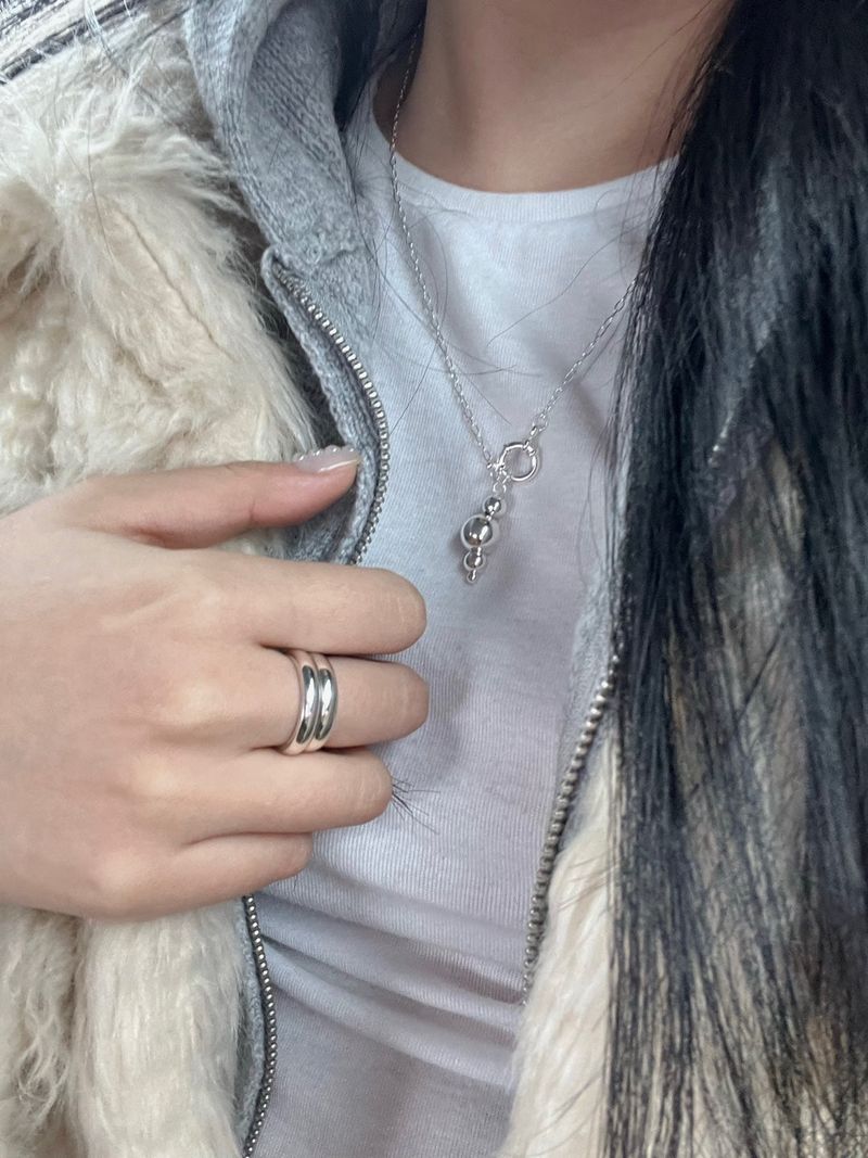 (silver925/18k) 4mm babe ring