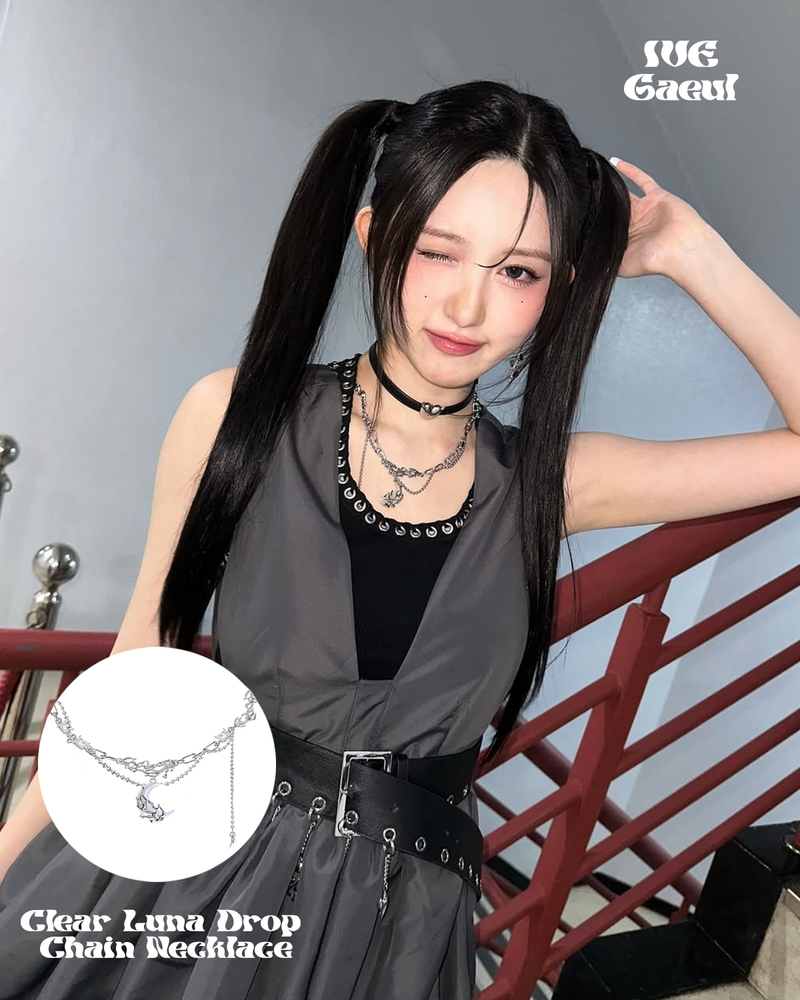 moanother（モノアザー）の「 [IVE Gaeul Pick!] Clear Luna Drop Chain Necklace（Accessories）」