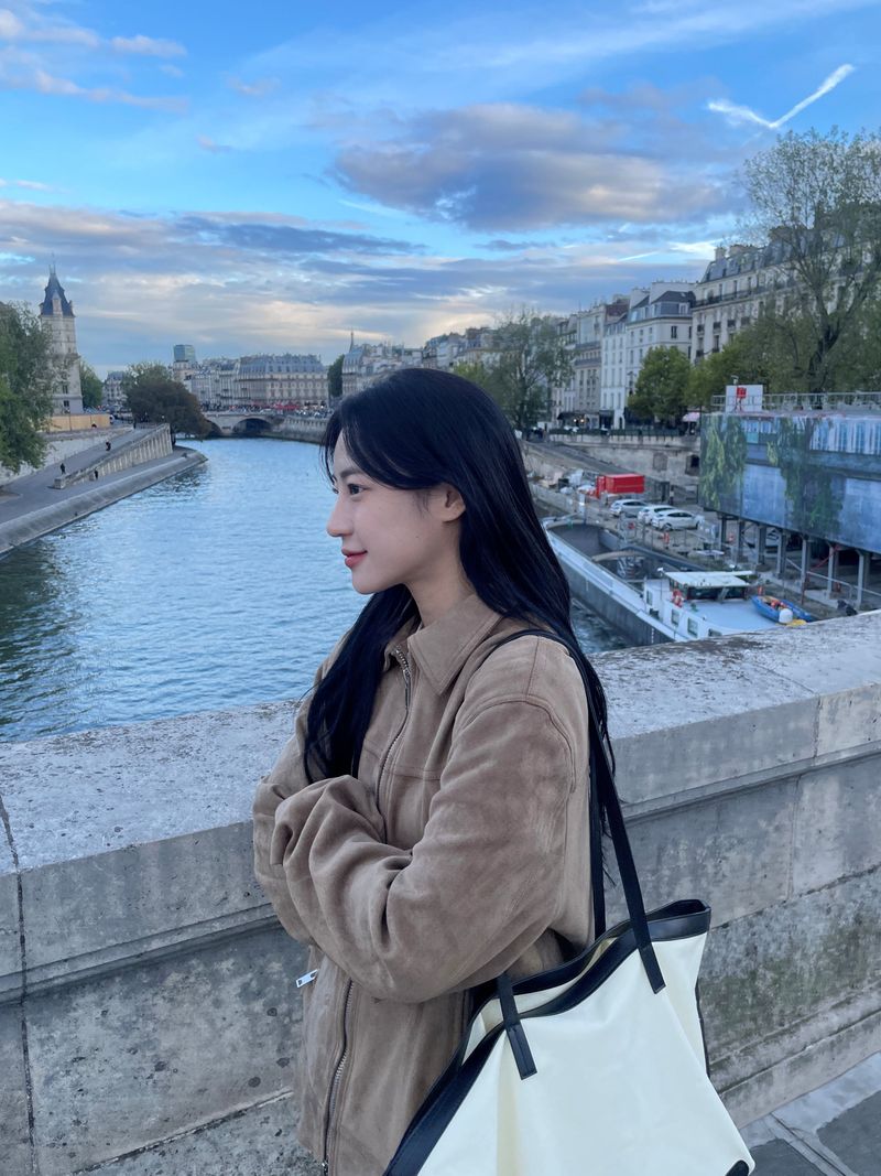 Pont-neuf suede collar jacket