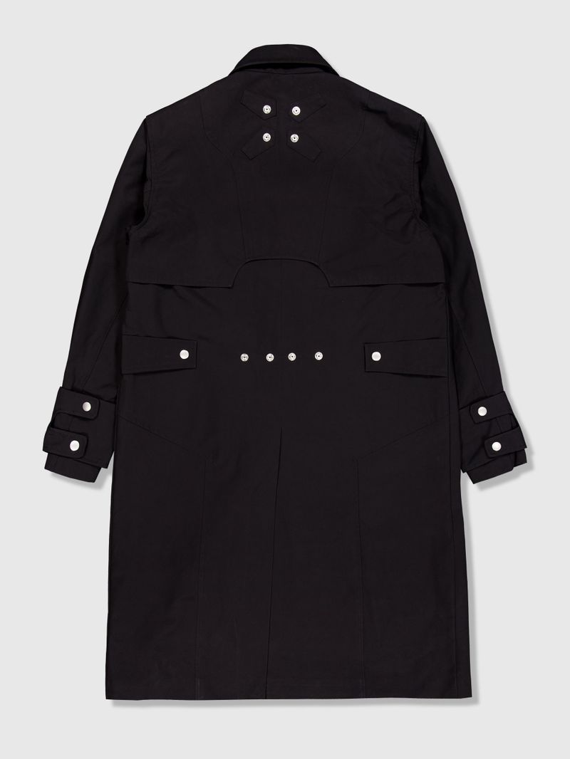 Ghost In The Shell Paneled Trench Coat (Black)