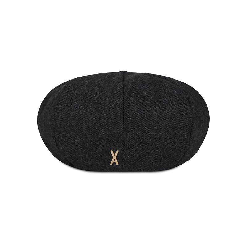 VA Stud Octagon Wool Beret / Black