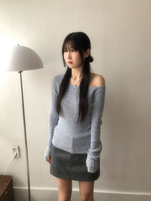Powder Buckle Warmer knit(3 colors)