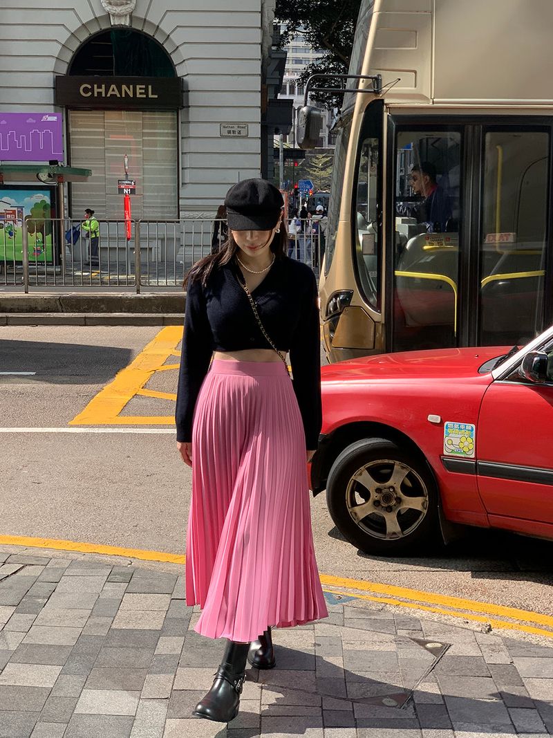 [MADE] LOVE MORE PINTUCK LONG SKIRT