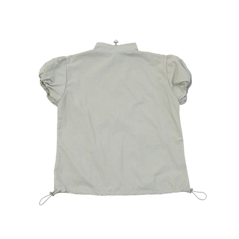 puff sleeve nylon tops