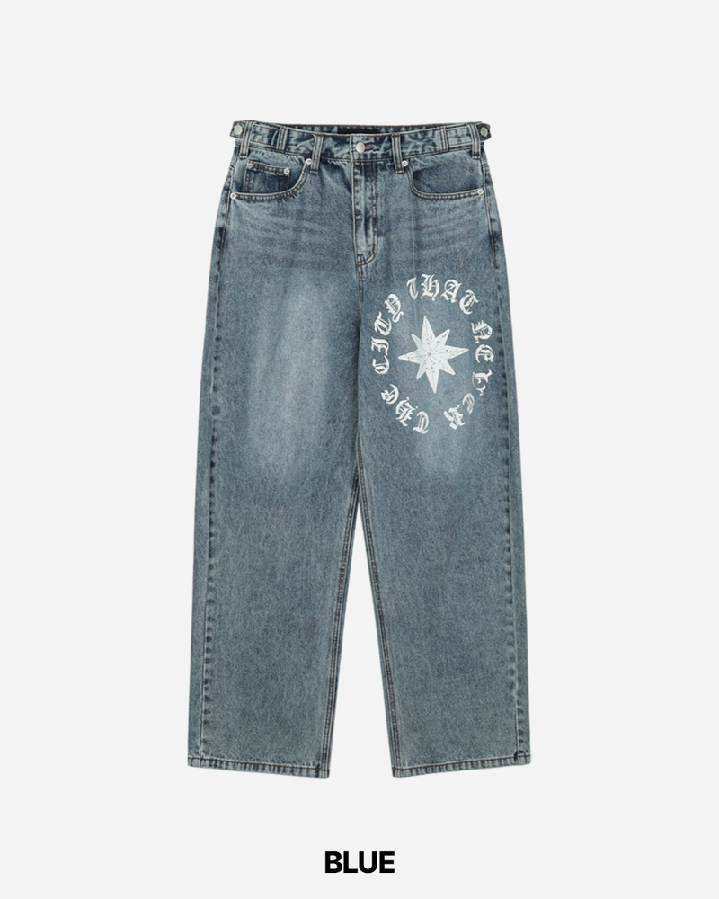 Kane Printing Denim Pants