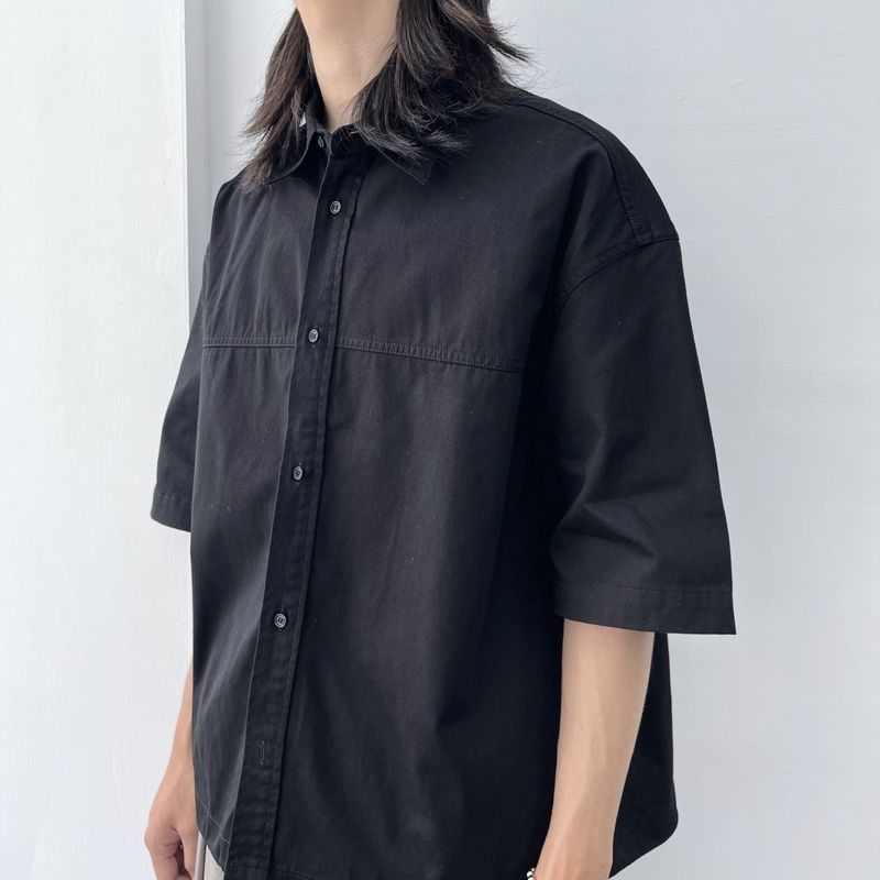 Black Line Structure Shirt