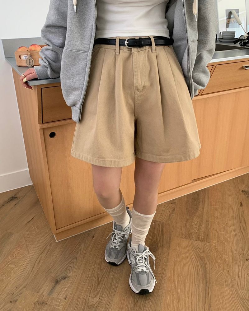 [MADE] Tweet, Pintack Cotton 5 Minute Shorts