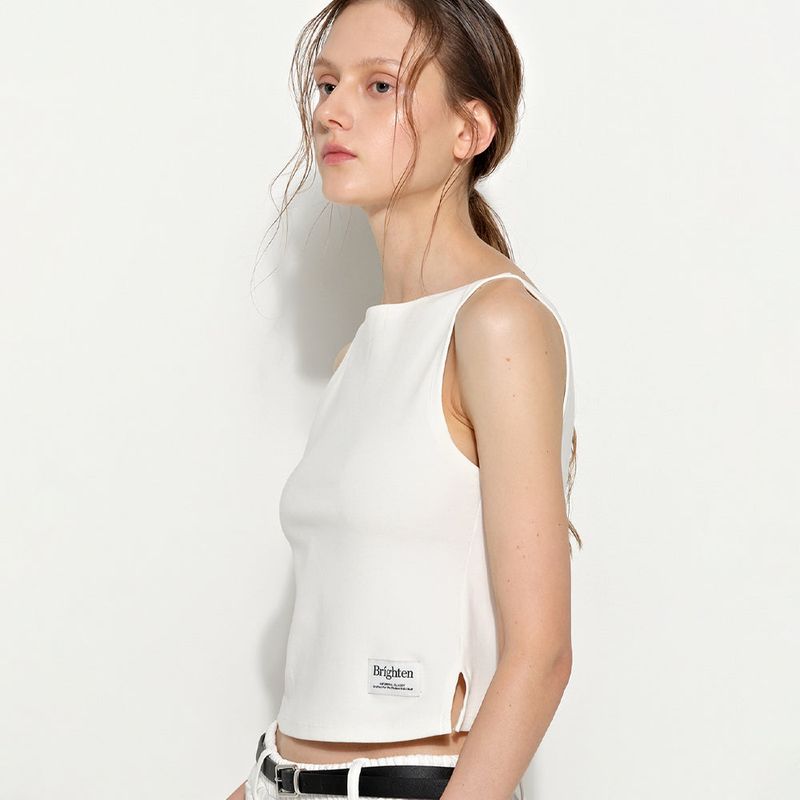 Brighten（ブライトン）の「Essential Boat-Neck White（Tops）」