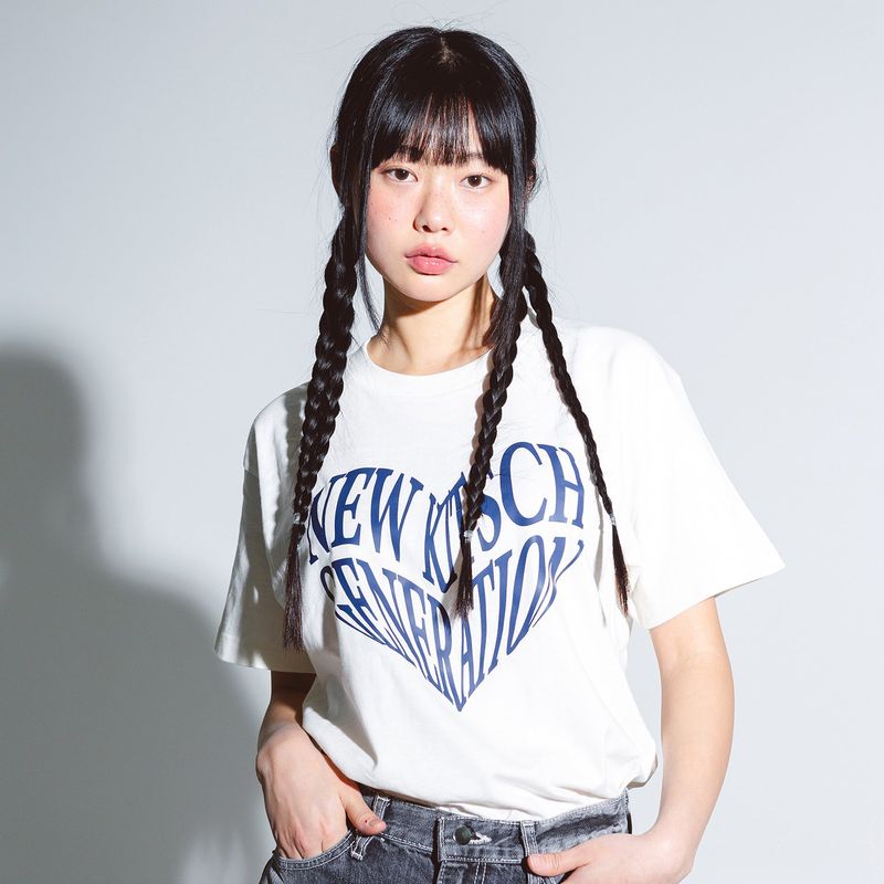 NKG HEART SHORT SLEEVE (IVORY)