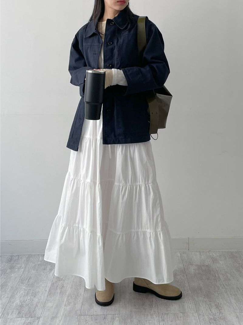 Betty Cotton Work Half Jacket
