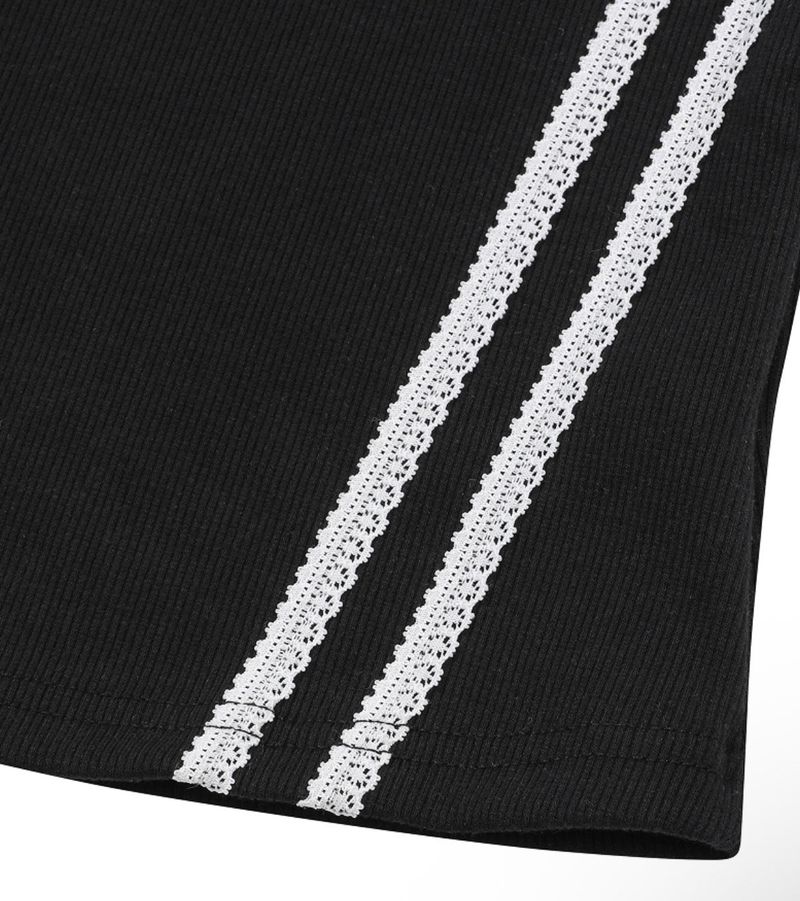PULSE SET-UP LACE TRACK LINE SLEEVELESS (2COLOR)