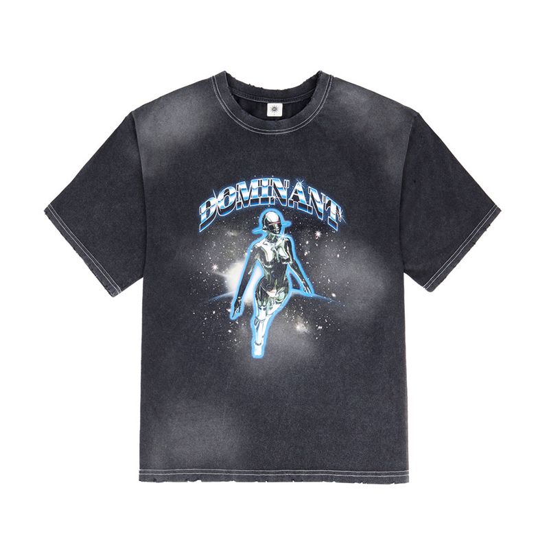 dominant（ドミナント）の「スペースムードウォッシングTシャツ　ブラック（トップス）」